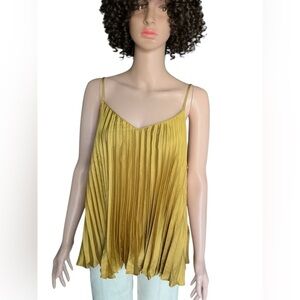 Banana Republic Gold Pleated Camisole